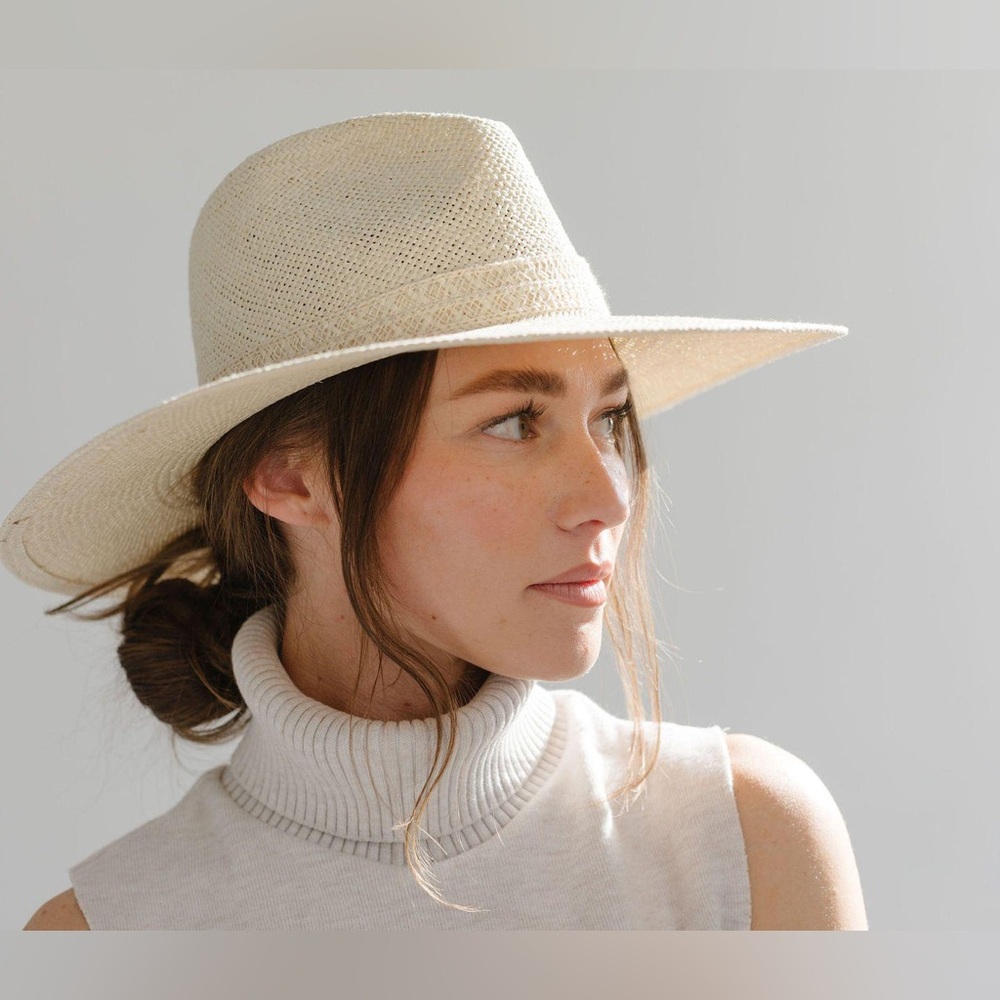 Gigi Pip Fiona Straw Fedora Hat